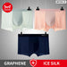 3 Piece Ultra Thin Ice Silk Mens Boxer Shorts