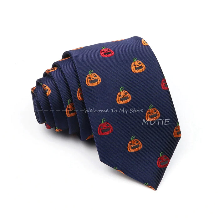 Santa Claus Necktie For Christmas And Halloween Parties