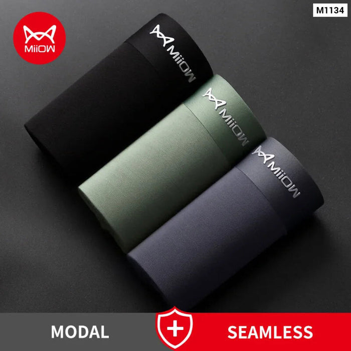 3 Piece Modal Ice Silk Mens Boxers