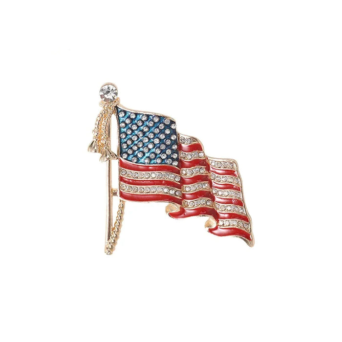 Usa Flag Brooch By