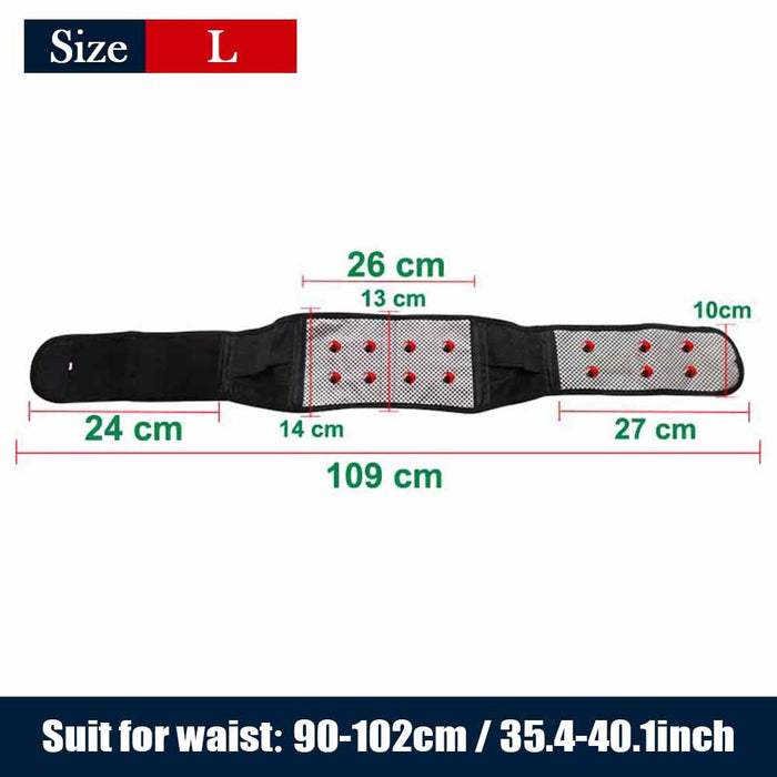 Adjustable Self Heating Magnetic Therapy Lumbar Brace Belt For Working