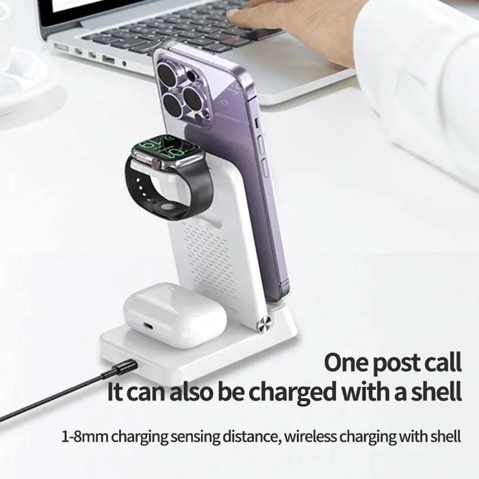 15w 4 In 1 Wireless Charging Dock Station