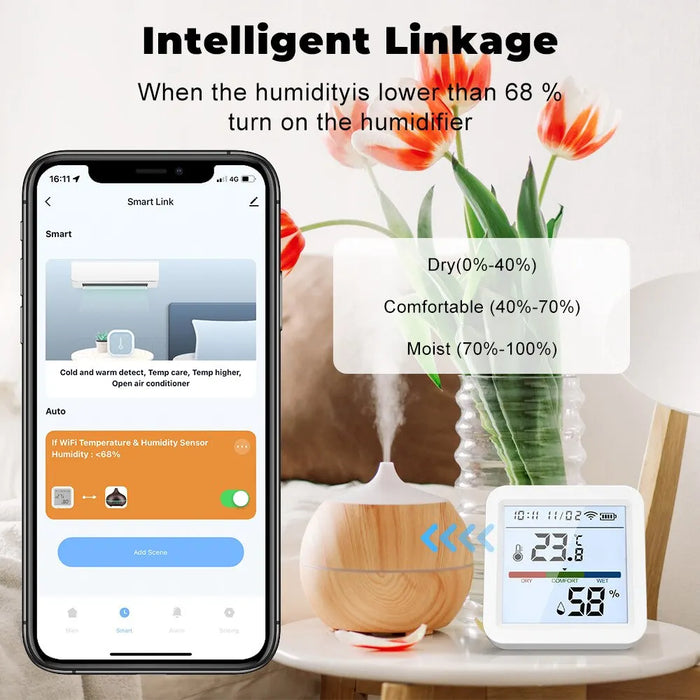 Smart Wifi Temp Humidity Sensor