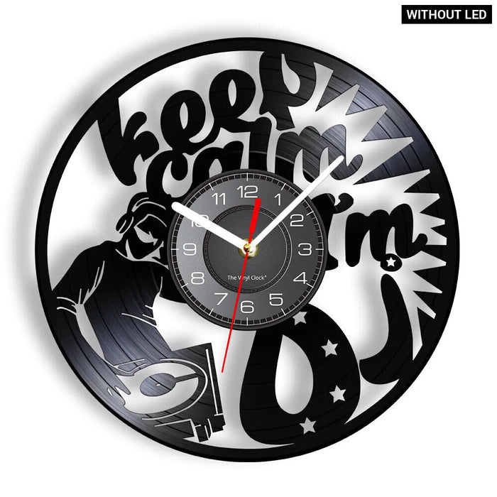 Personalized Dj Vinyl Record Wall Clock