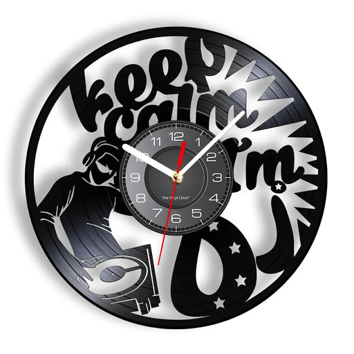 Personalized Dj Vinyl Record Wall Clock