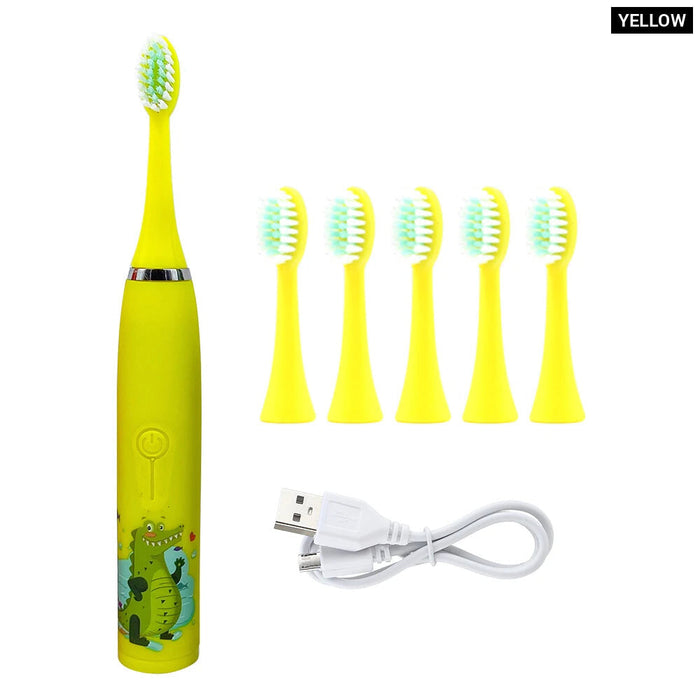 Kids Electric Toothbrush With Replaceable Heads