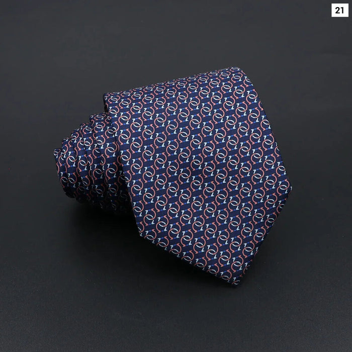 Super Soft Paisley Necktie 7Cm Slim Business Tie For Men