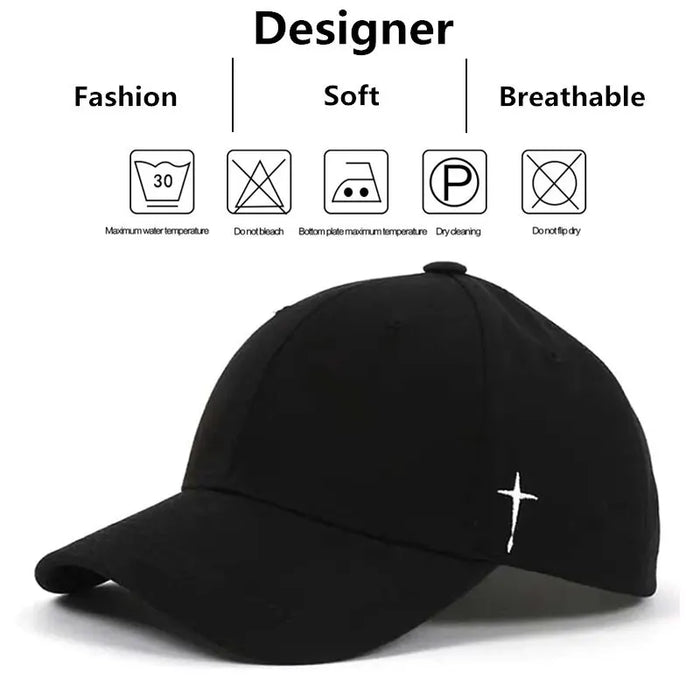 Adjustable Water Drop Embroidered Baseball Cap / Hat For Outdoor Wear