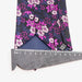 Floral Polyester Printed Necktie Purple Blue For Weddings