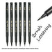 6 Piece Calligraphy Pen Set Fine Brush Markers For Drawing