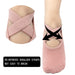 1 Pair Non-slip Grips & Straps Yoga Socks For Women Pilates