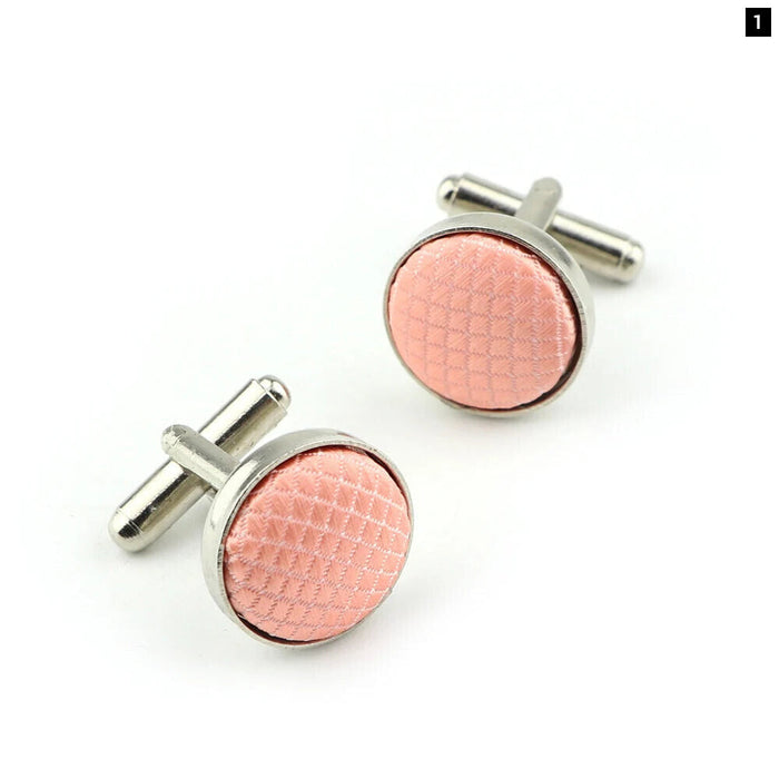 Plaid Cufflinks For Men