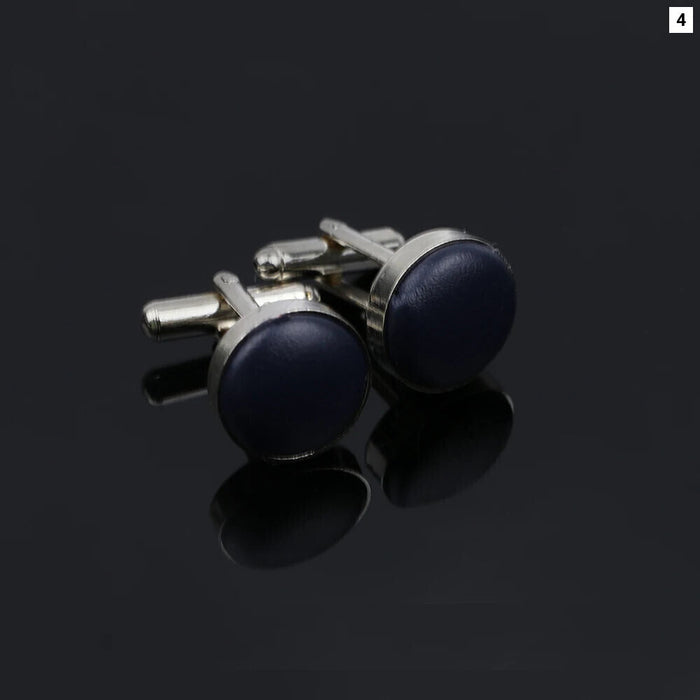 Solid Colour Cufflinks Mens Wedding Accessory