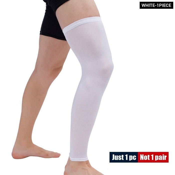 1Piece Anti-UV Anti-slip Breathable Leg Compression Sleeve For Cycling Running Basketball