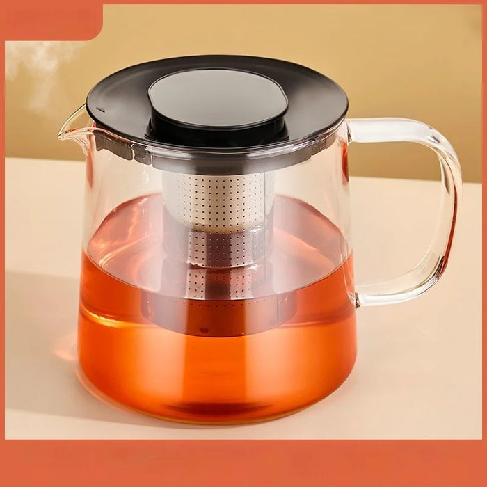 Pyrex Glass Teapot Set With Flower Design