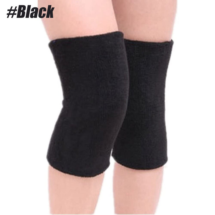 1 Pair Elastic Winter Warm Towel Knee Sleeves For Joint Pain Arthritis Relief