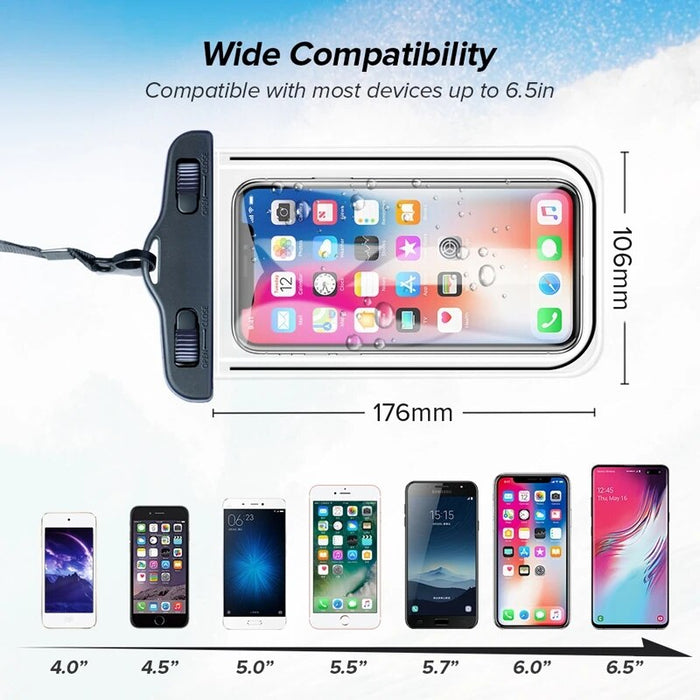 Waterproof Phone Case Swimming Water Proof Bag Universal Underwater Phone Protector Pouch PV Cover for iPhone 12 Pro Xs Max XR X
