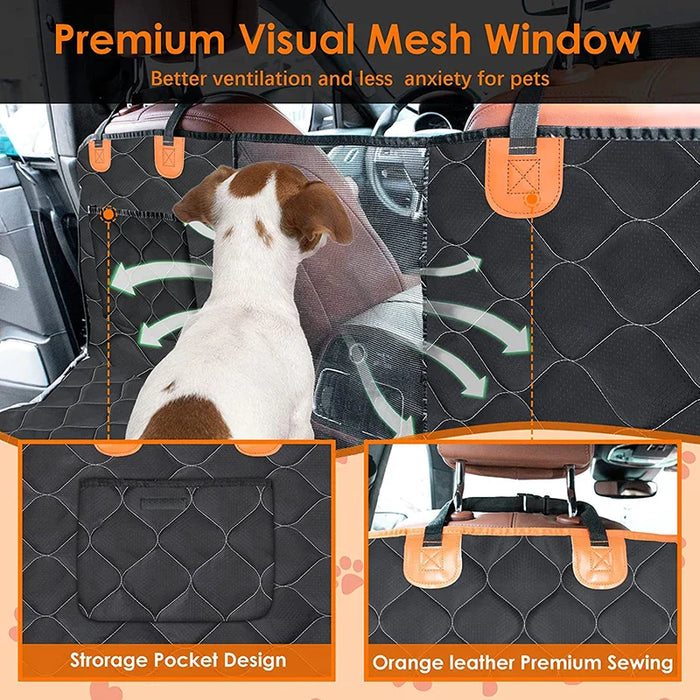 4 In 1 Dog Car Seat Protector Anti Tear Waterproof Easy To Clean