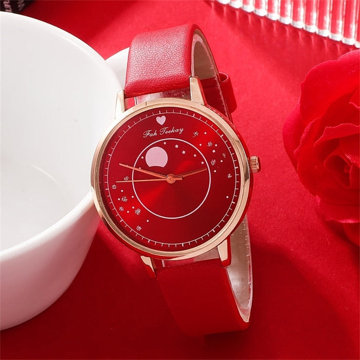 5pcs Set Women Fashion Quartz Watch Female Clock Luxury