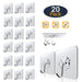 20pcs Transparent Strong Self Adhesive Door Wall Hangers