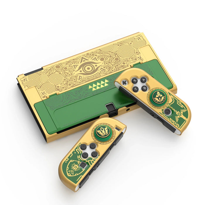 Golden-Green Protective Case Cover Oled Console Compatible Nintendo Switch Oled