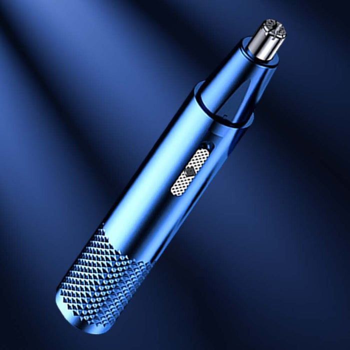 Black Blue And White Nose Hair Trimmer Metal Shaver Electric Shaver Hair Removal Products Trim Nose Hair Unisex