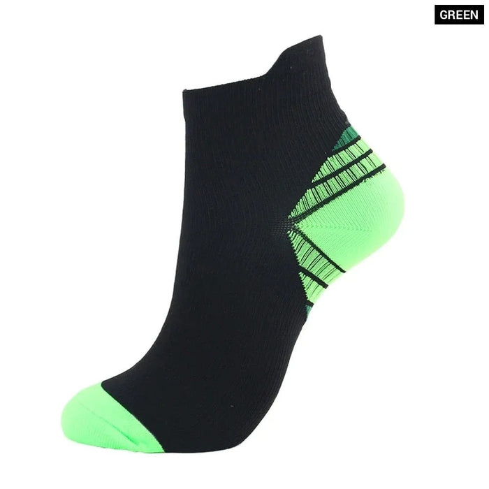 1 Pair Low Cut Ankle Compression Running Socks With Arch For Men & Women