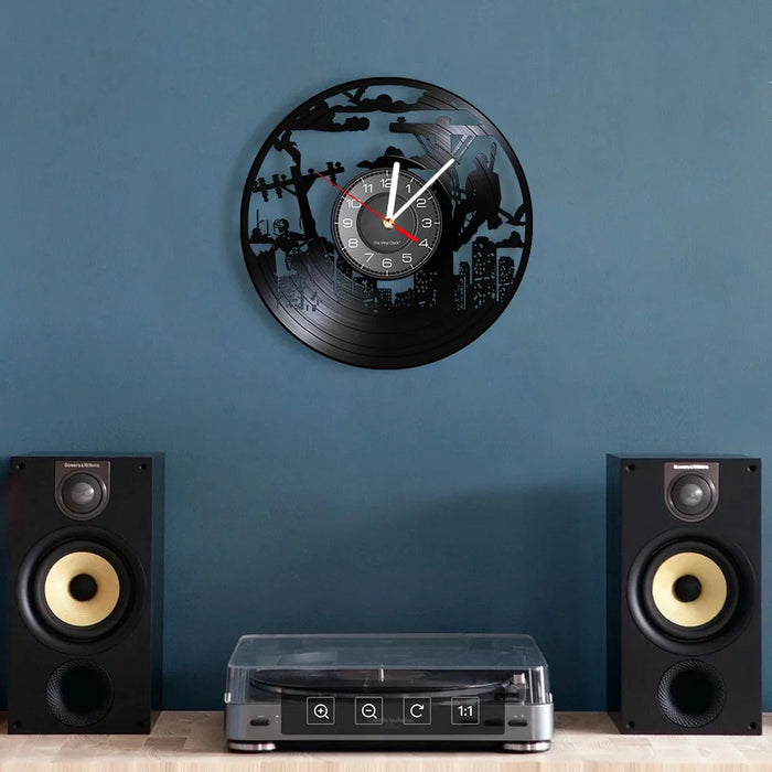 Electrician Vinyl Record Wall Clock