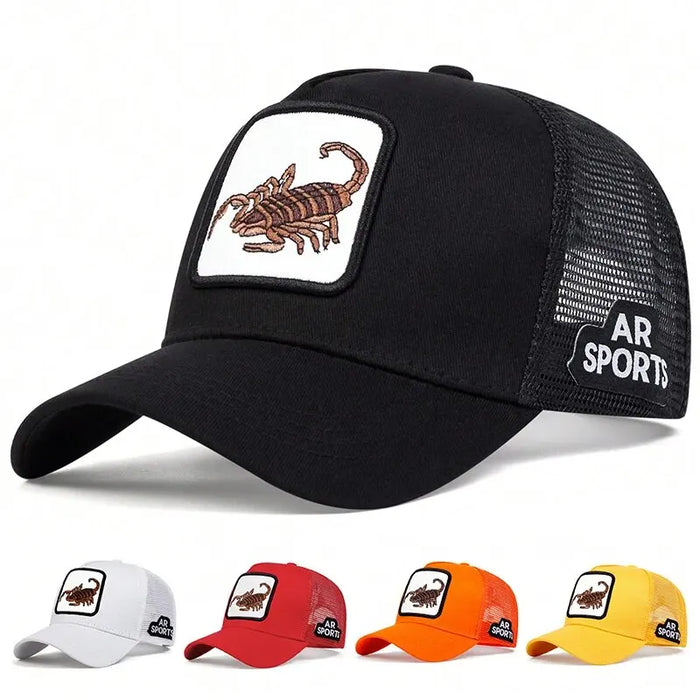 Adjustable Scorpion Baseball Cap / Hat For Outdoor Sun Protection