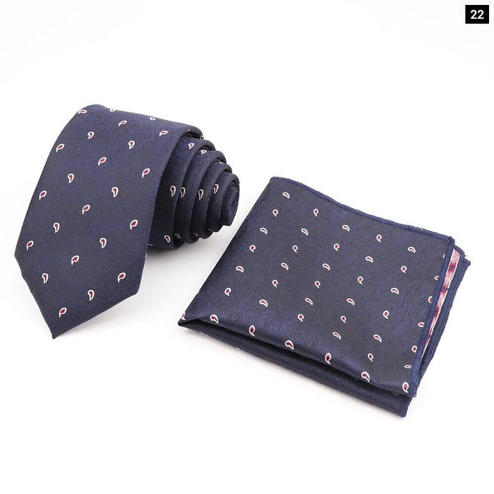 Mens Fashion Tie And Pocket Square Set For Business Weddings And Gifts