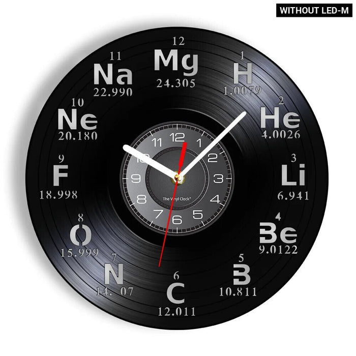 Physics Vinyl Record Wall Clock