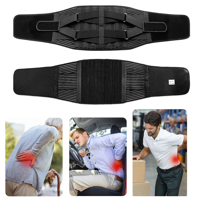 Breathable Adjustable Knitted Lumbar Support Belt For Men Women Herniated Disc Sciatica