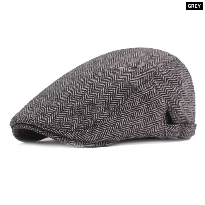 Retro Herringbone Sboy Cap / Hat For Men