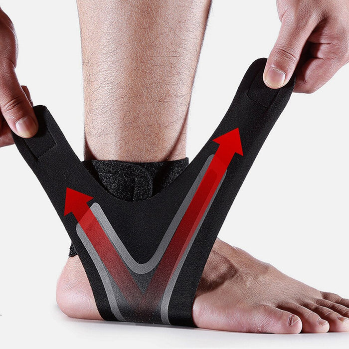 1Pc Sports Compression Ankle Brace For Pain Relief Strap Foot Sprain Injury