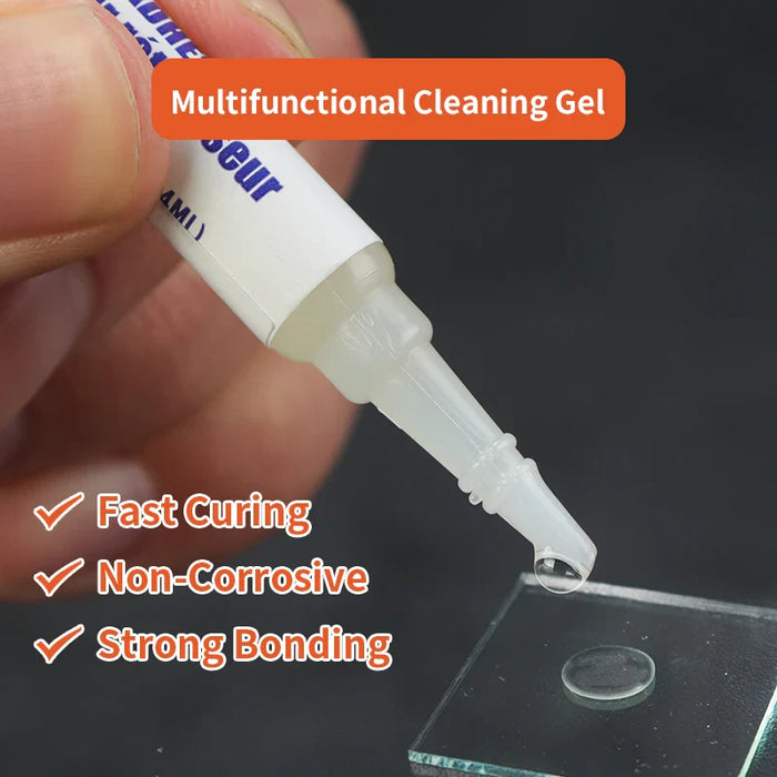 4Pc Glass Glue Kit For Metal Plastic