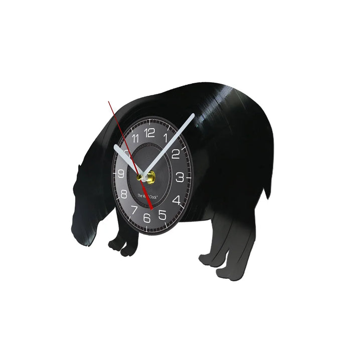 Vinyl Record Hippo Wall Clock