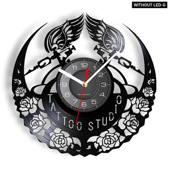Personalized Vintage Tattoo Wall Clock