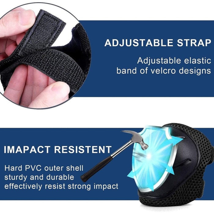 6PCS Kids Sports Protection Set Adjustable Knee Elbow Wrist Pads for Roller Skating Cycling