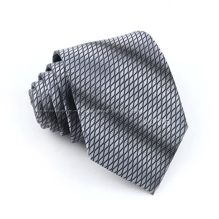 Premium Brown Striped Necktie For Business And Daily Wear