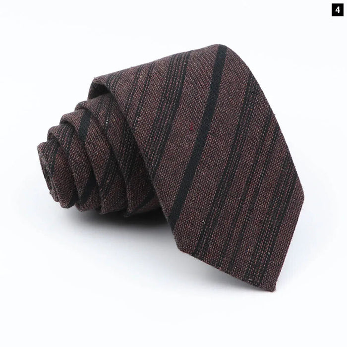 Classic Plaid Cotton Tie Blue Red For Weddings And Parties