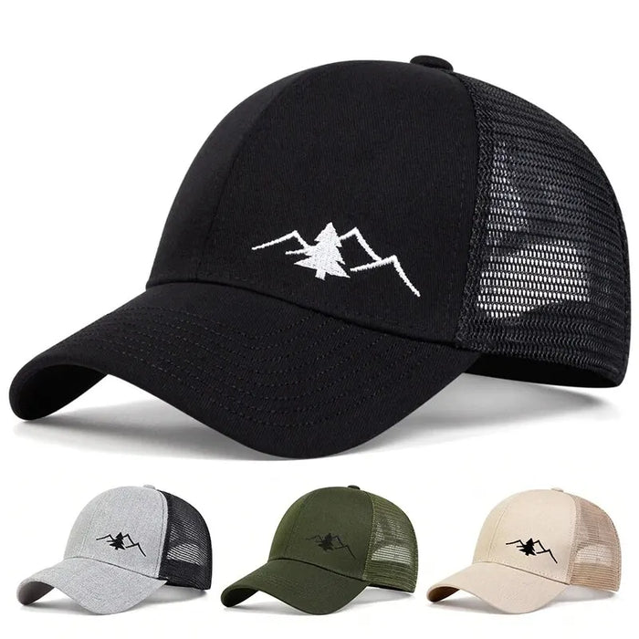 Mountain Embroidered Snapback Cap / Hat For Casual Sports