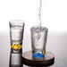 Clear Glass Liquor Cup Set With Graduated Line And Holder