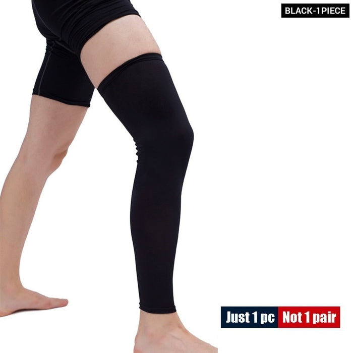 1Piece Anti-UV Anti-slip Breathable Leg Compression Sleeve For Cycling Running Basketball