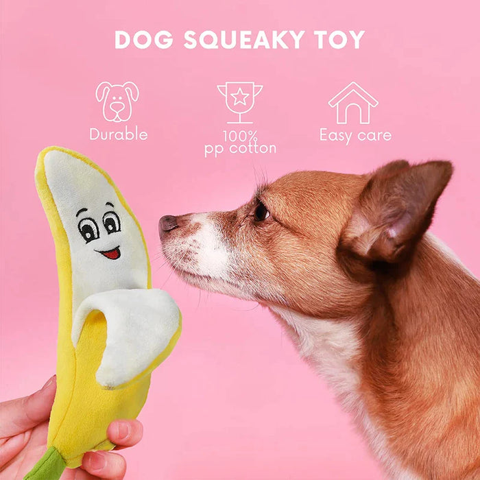 Plush Banana Dog Toy