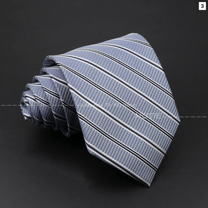 Mens Pink Purple Striped Tie For Business Weddings And Daily Wear