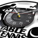 Table Tennis Vinyl Record Wall Clock