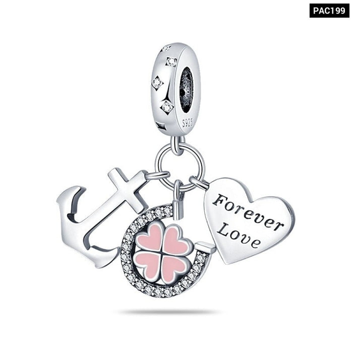 Spring Series Charms Beads 925 Silver Flower Birds Butterfly Pendent Fit Original Pandora Bracelet Jewelry