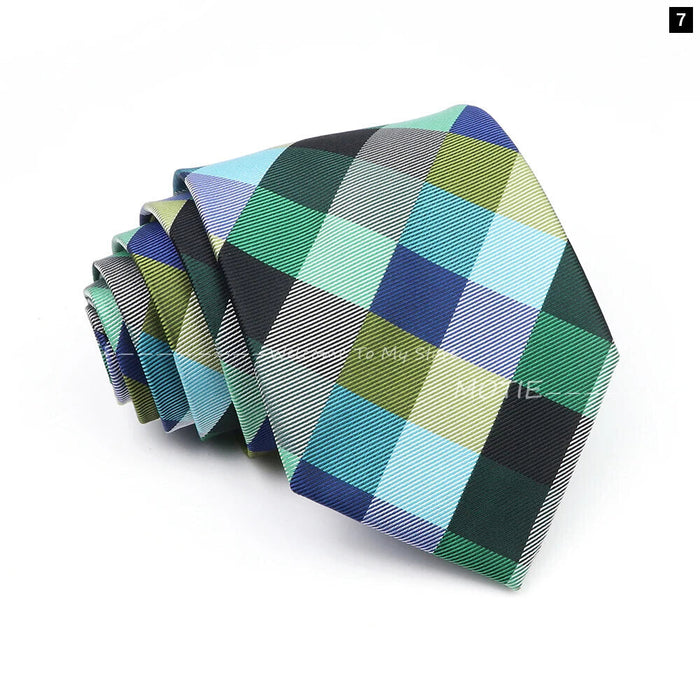 Colour Lattice Neckties For Business And Parties