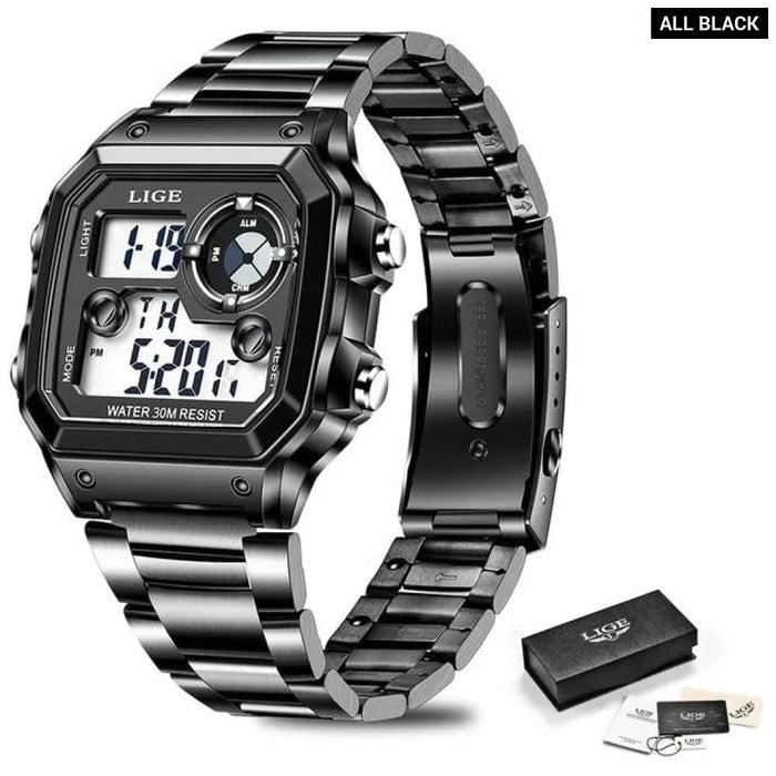 Military Digital Watches Sport Wristwatch Mens Waterproof