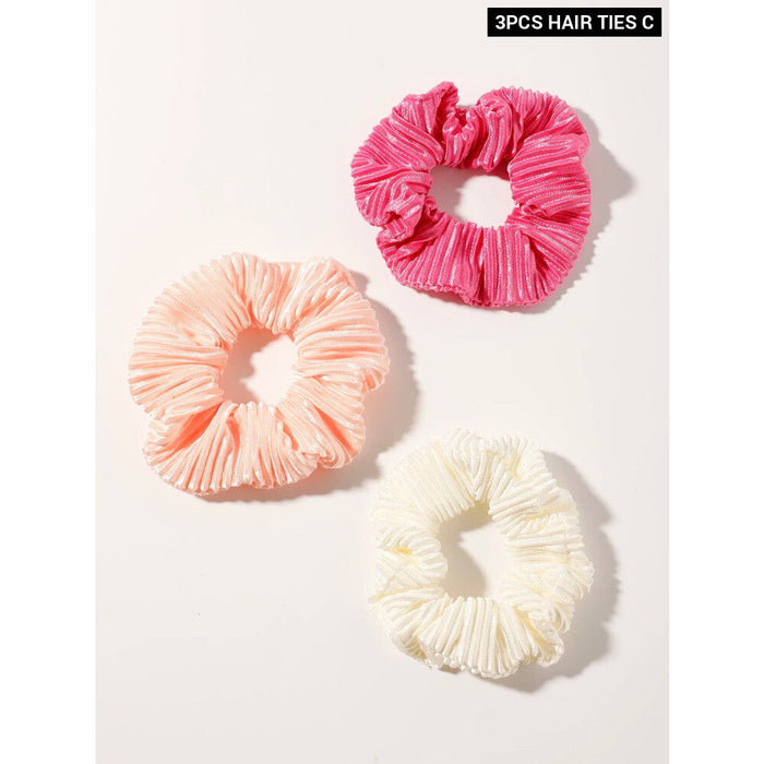 Pack Of 3 Soft Hair Scrunchies